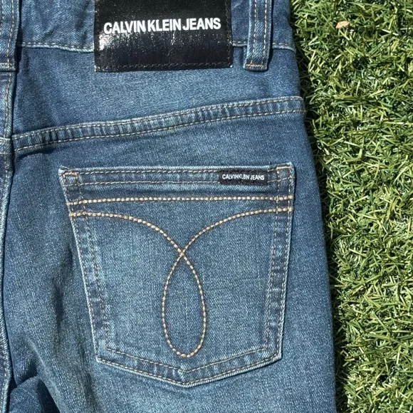 Calvin Klein Jeans Boys Blue Skinny Jeans - Picture 11 of 16
